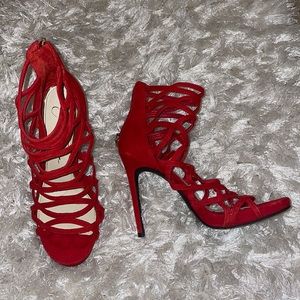 WORN ONCE RED HEELS